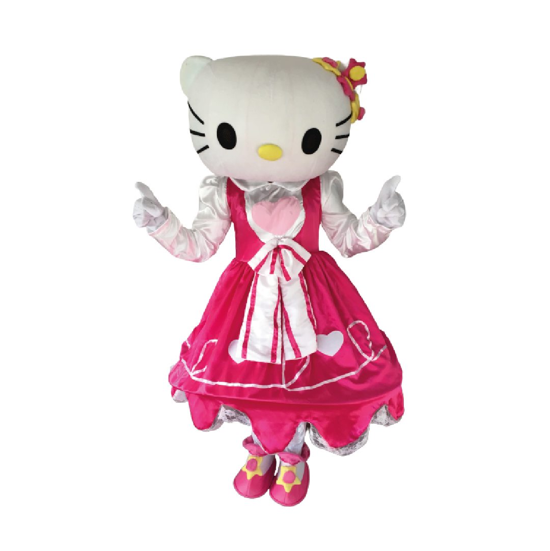 Mascote Hello Kitty com animador
