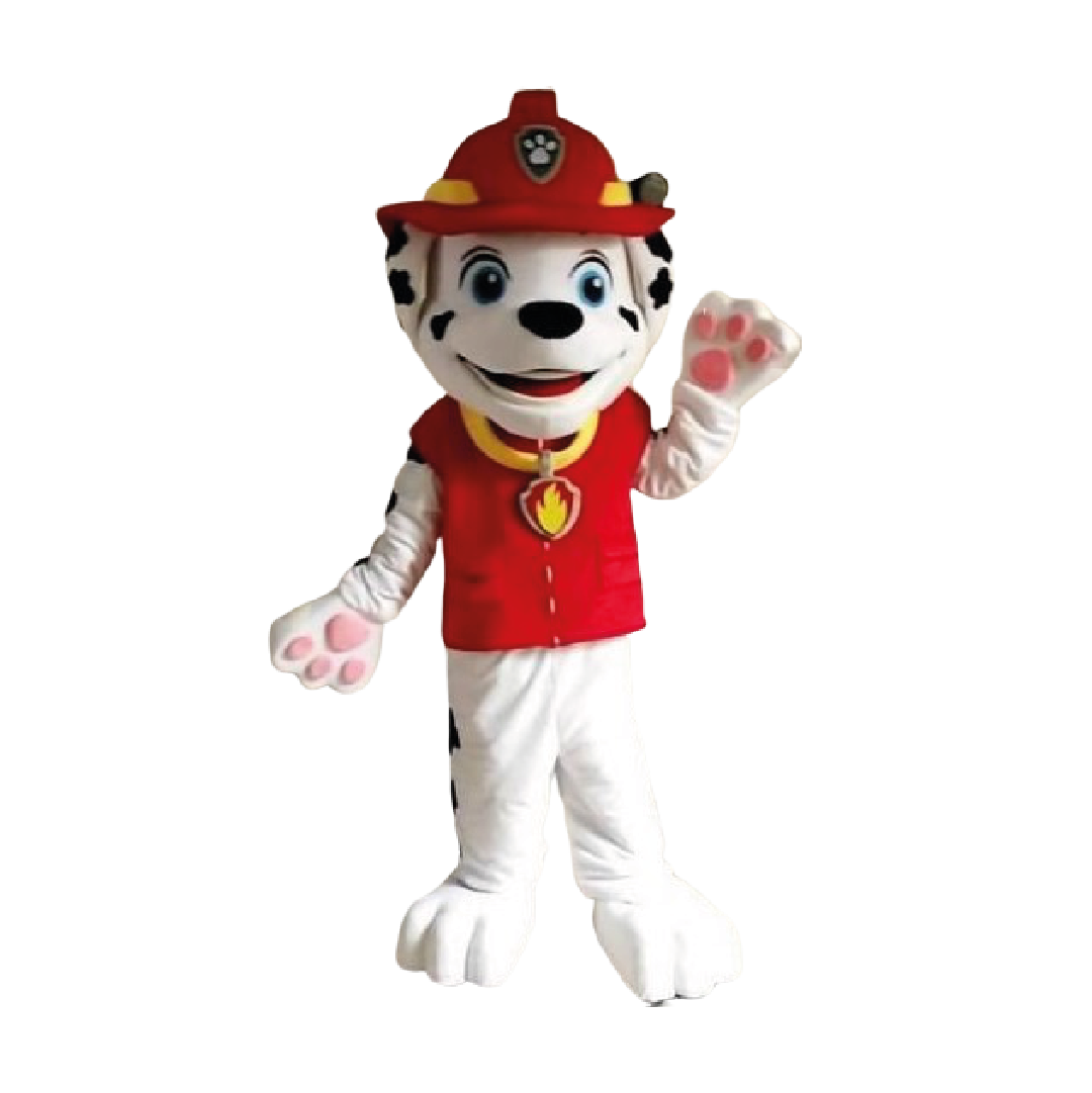 Mascote Marshall com animador