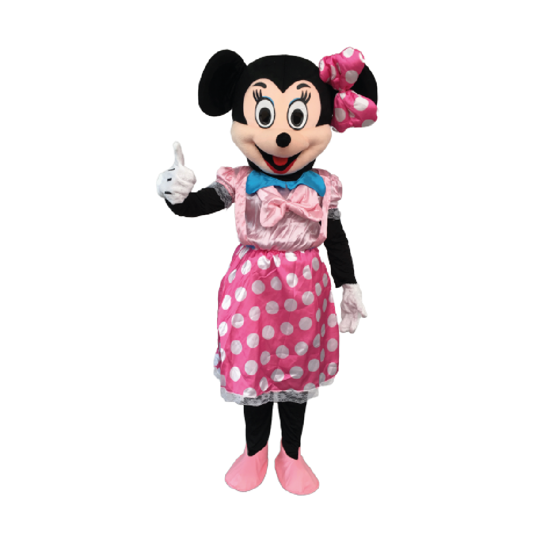 Aluguer de Fato Mascote Minnie Rosa