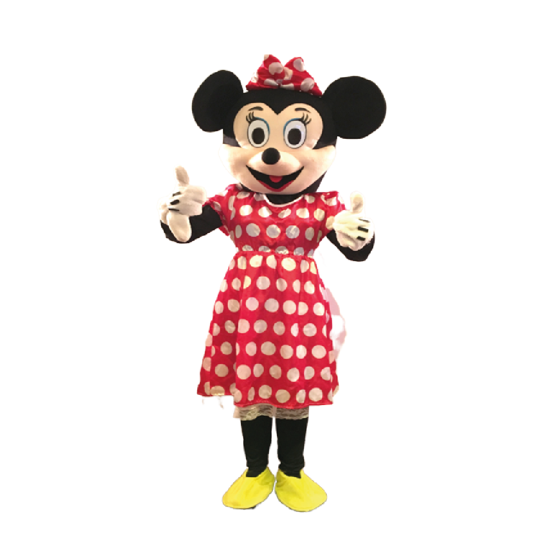 Red Minnie with animator