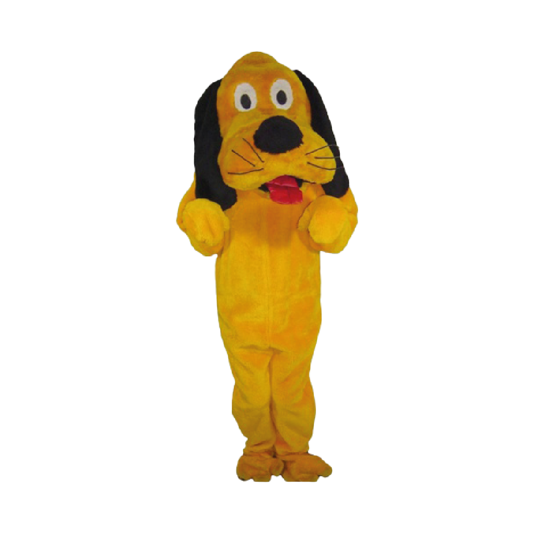 Mascote Pluto com animador